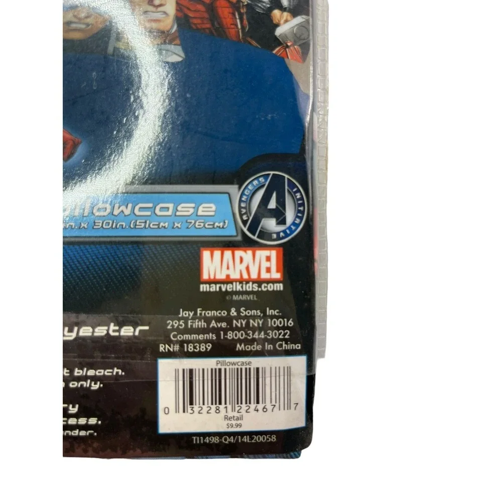 Marvel AVENGERS Standard illowcase Measures 20 x 30‎ inches SUPERHERO NEW SEALED